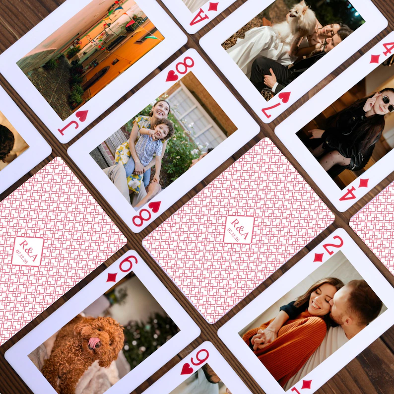 Custom photo playing cards